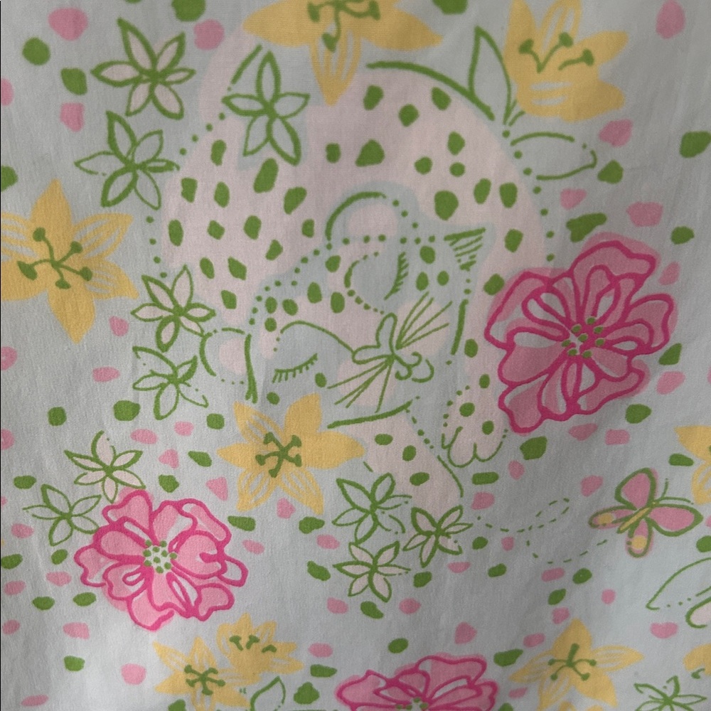 NWT Lilly Pulitzer The Good Life Cats Floral Tank - Picture 5 of 6